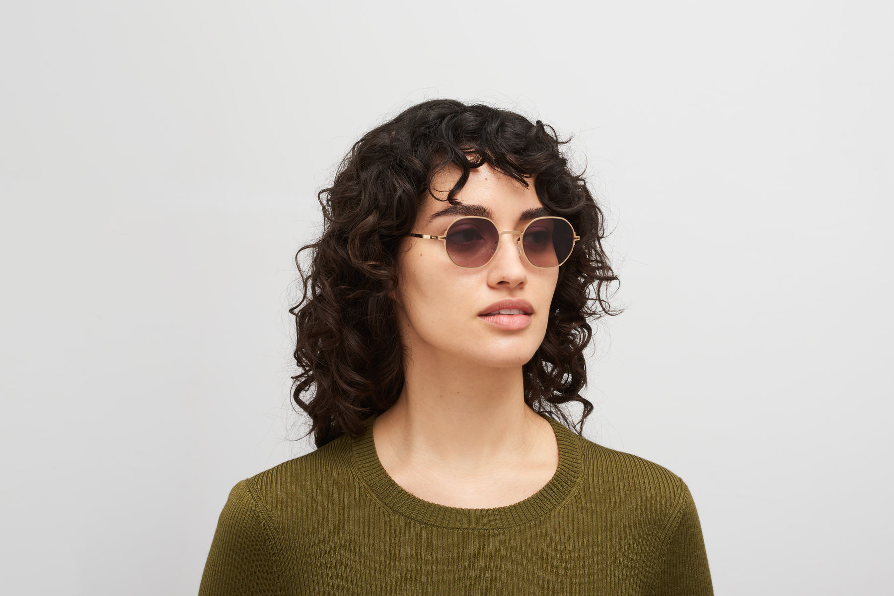 サングラス Mykita Mykita - UNA - 916 a87 champagne gold bl MYKITA DECADES LEELAND sunglassesES