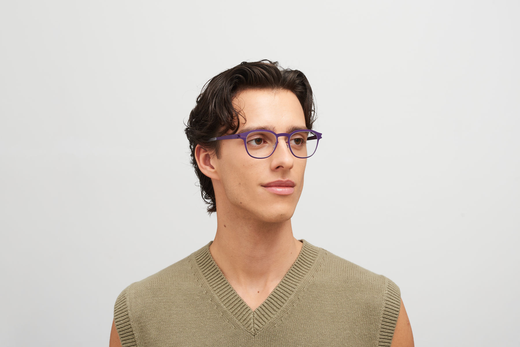 メガネ Mykita Mykita - HENNING - 700 deep purple Mykita Henning 700 glasses | Buy online now | SmartBuyGlasses US