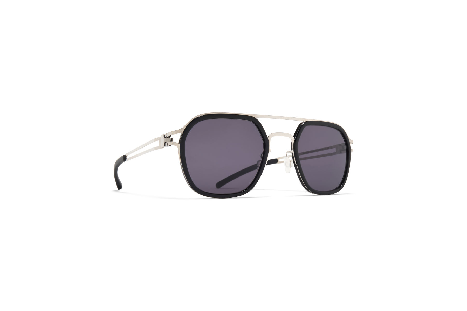サングラス Mykita Mykita - PAVI - 797 a81 shiny silver blac Gia sunglasses A81-Shiny Silver/Black | SmartBuyGlasses US