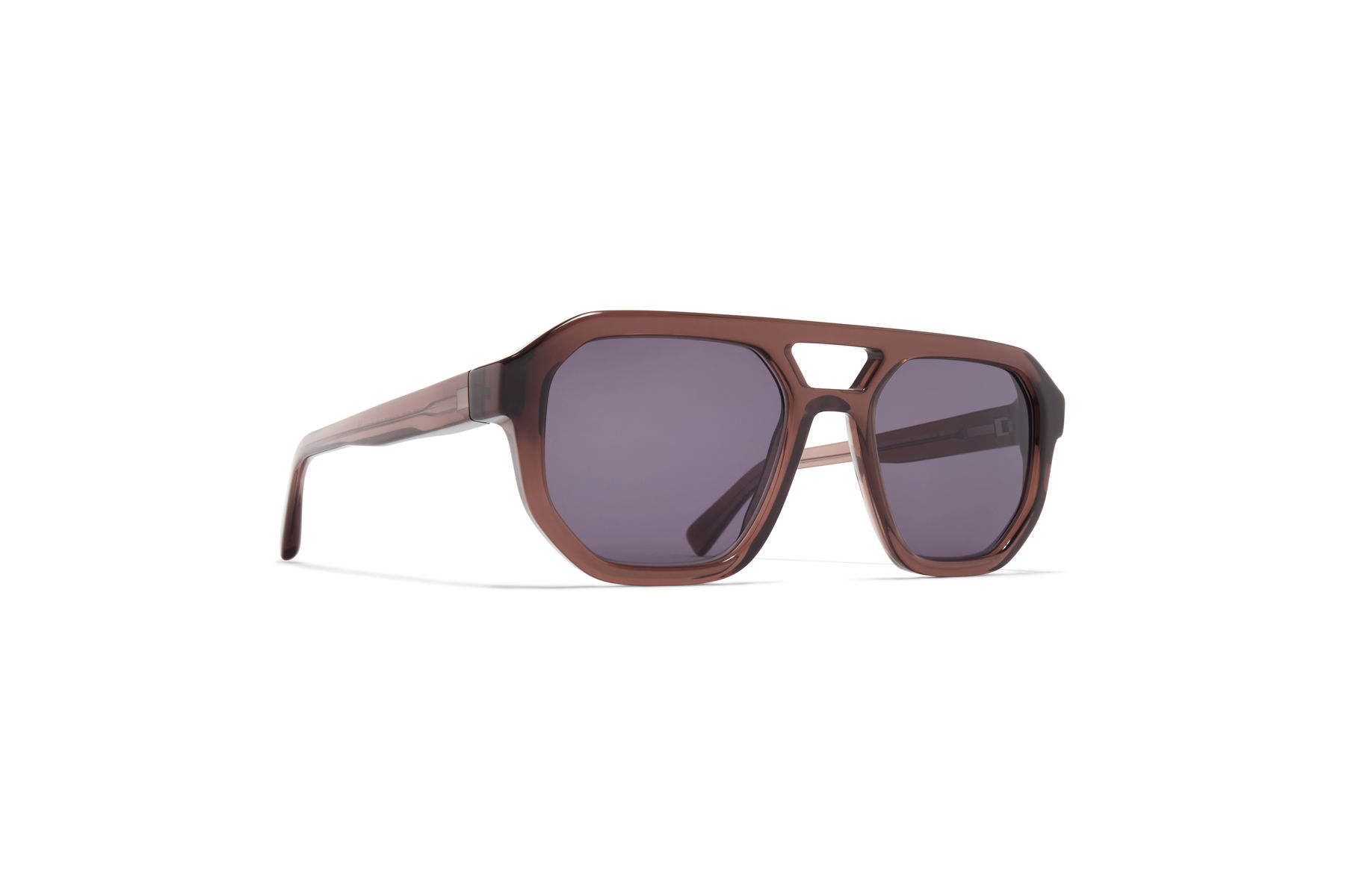 サングラス Mykita Mykita - DAKAR - 408 c204 maroon shiny sil MYKITA - MYKITA ACETATE SUN / AMARE / Frame: C204-Maroon